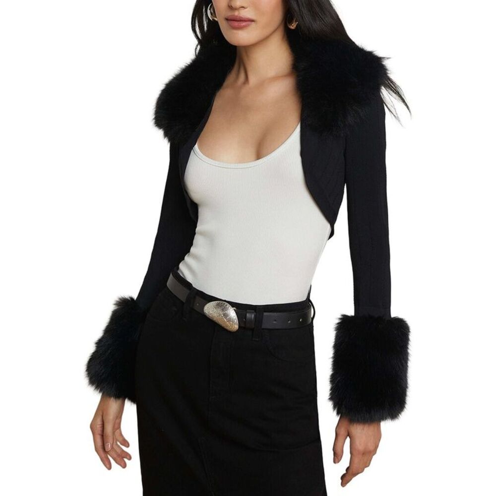 L’Agence Womens Haru Faux Fur Coat